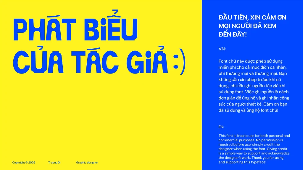 Bộ font Vina Vịt Lộn - Display Typeface lấy cảm hứng từ bảng hiệu hàng quán Việt Nam của designer Truong Di