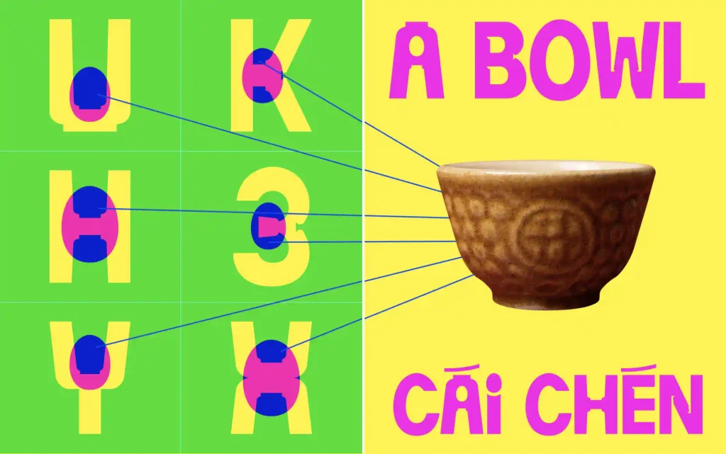 Bộ font Vina Vịt Lộn - Display Typeface lấy cảm hứng từ bảng hiệu hàng quán Việt Nam của designer Truong Di